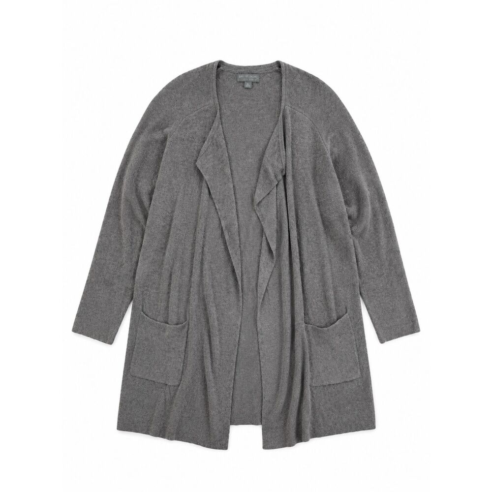 Barefoot Dreams CozyChic Cardigan Gray XL Wrap Jacket Sweater Cozy Soft Warm